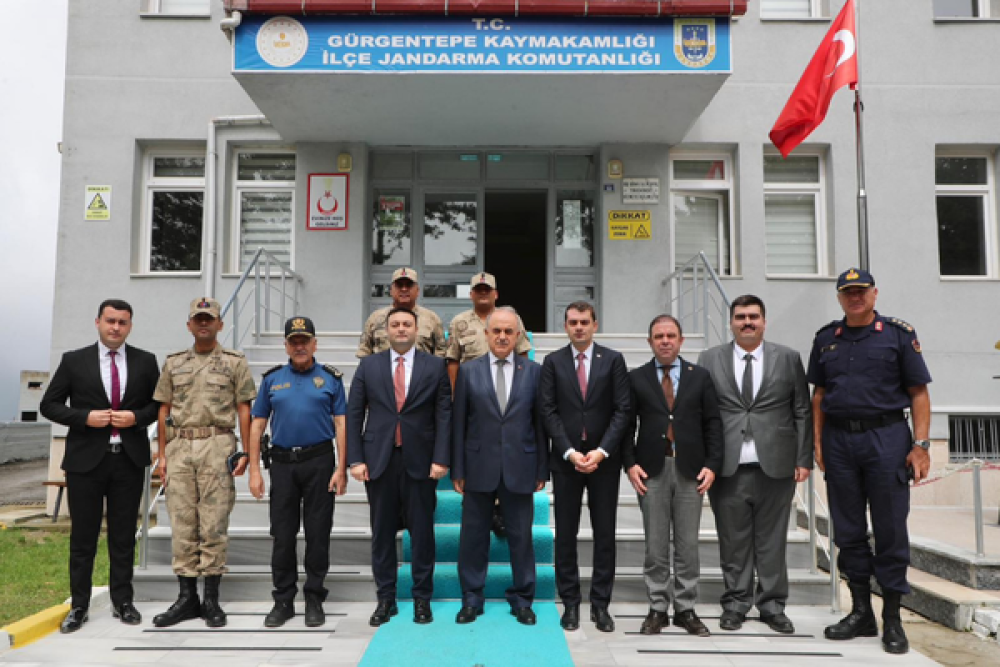 Vali Erol, G&uuml;rgentepe ve G&ouml;lk&ouml;y&rsquo;de incelemelerde bulundu