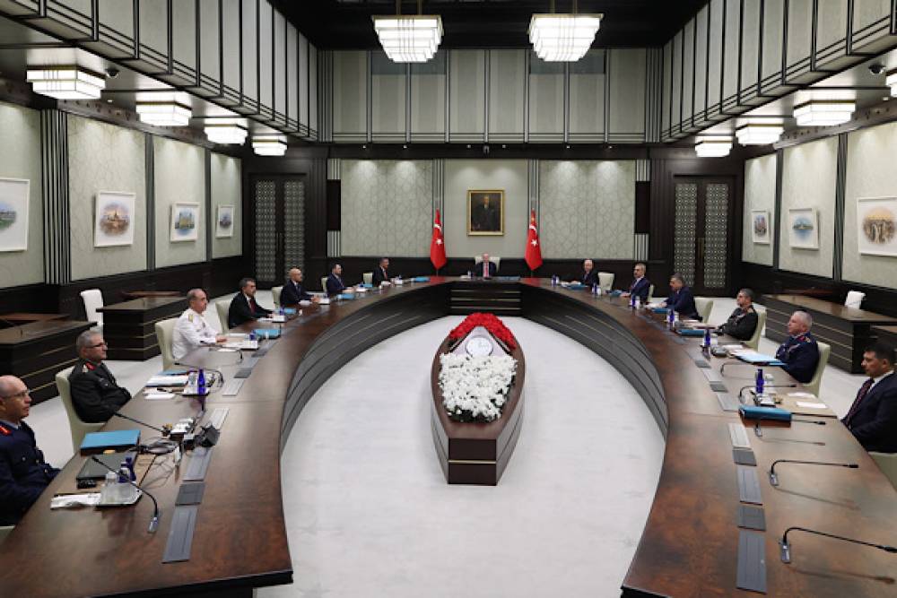 Cumhurbaşkanı Erdoğan başkanlığında Y&uuml;ksek Askeri Şura toplandı