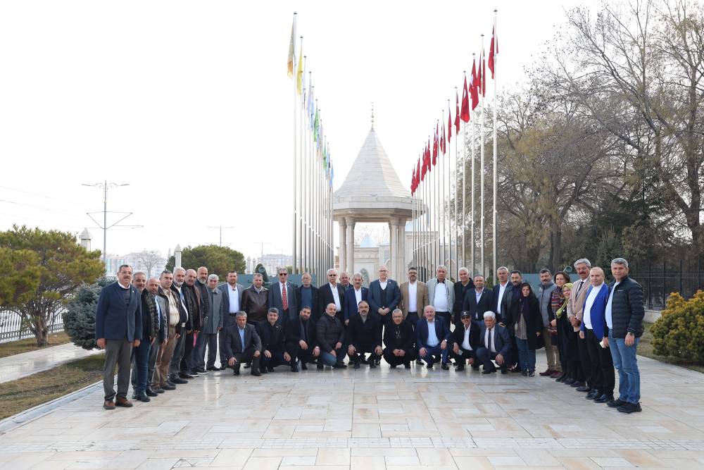 Başkan Altay, Hatay'dan gelen muhtarlarla görüştü