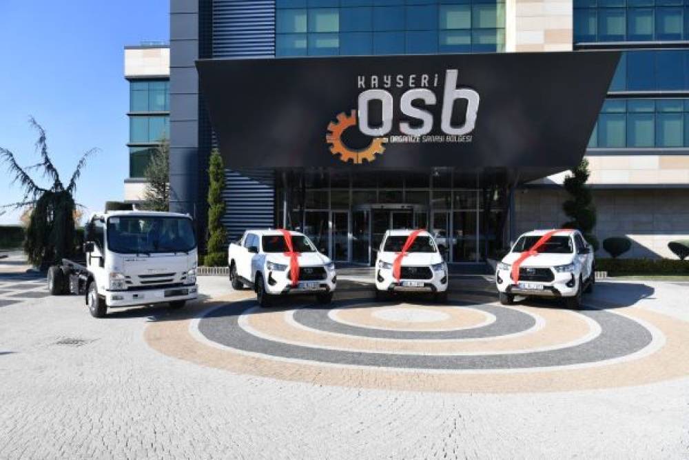 Kayseri OSB araç filosuna 4 yeni hizmet aracı daha eklendi