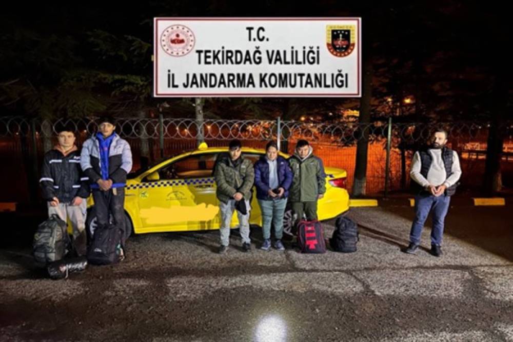 Tekirdağ'da 5 kaçak göçmen yakalandı