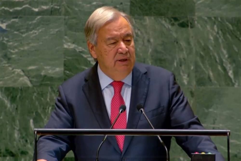 Guterres: Filistin halkının kendi topraklarında insan olarak yaşama hakkı vardır