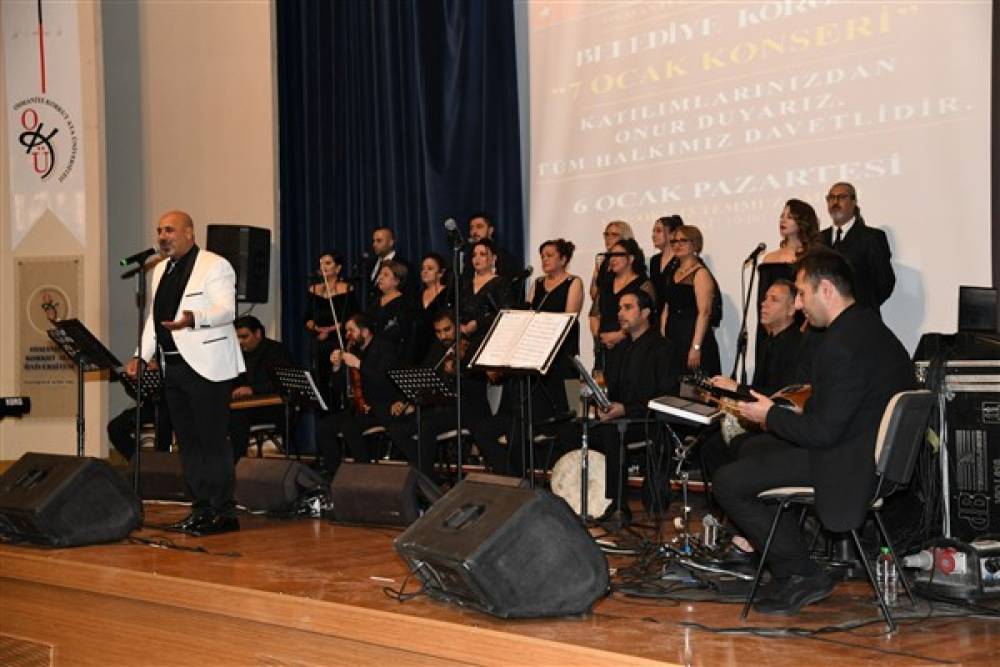 Osmaniye Musiki Derneği Belediye Korosu’ndan ‘7 Ocak’ konseri 