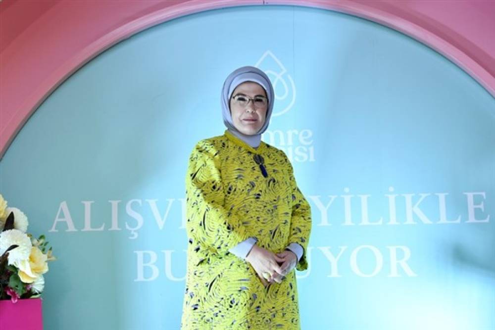 Emine Erdoğan, &Uuml;rd&uuml;n Krali&ccedil;esi Rania ile bir araya geldi