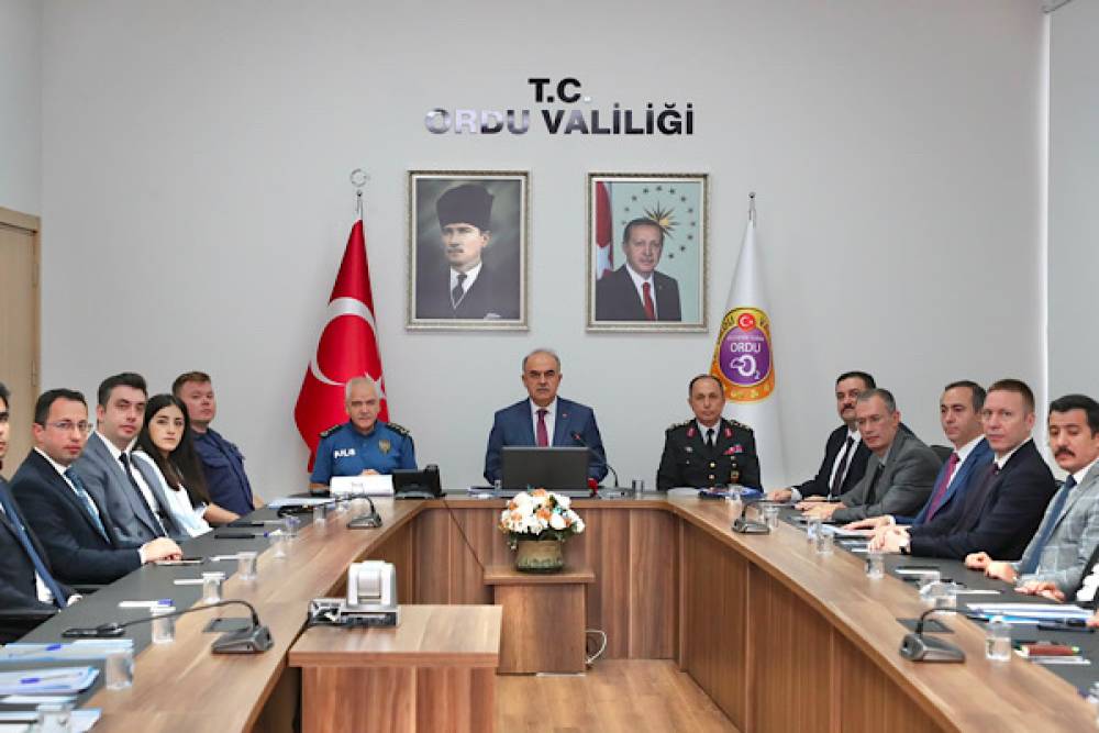 Ordu'da eyl&uuml;l ayı g&uuml;venlik ve asayiş toplantısı yapıldı