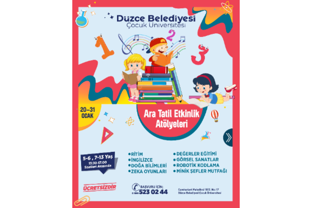 Düzce Belediyesi ara tatil için çalışmalara başladı