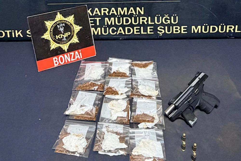 Karaman&rsquo;da asayiş ve narkotik operasyonu