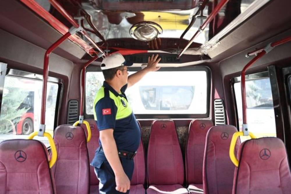 Konya&rsquo;da toplu taşıma denetimleri s&uuml;r&uuml;yor