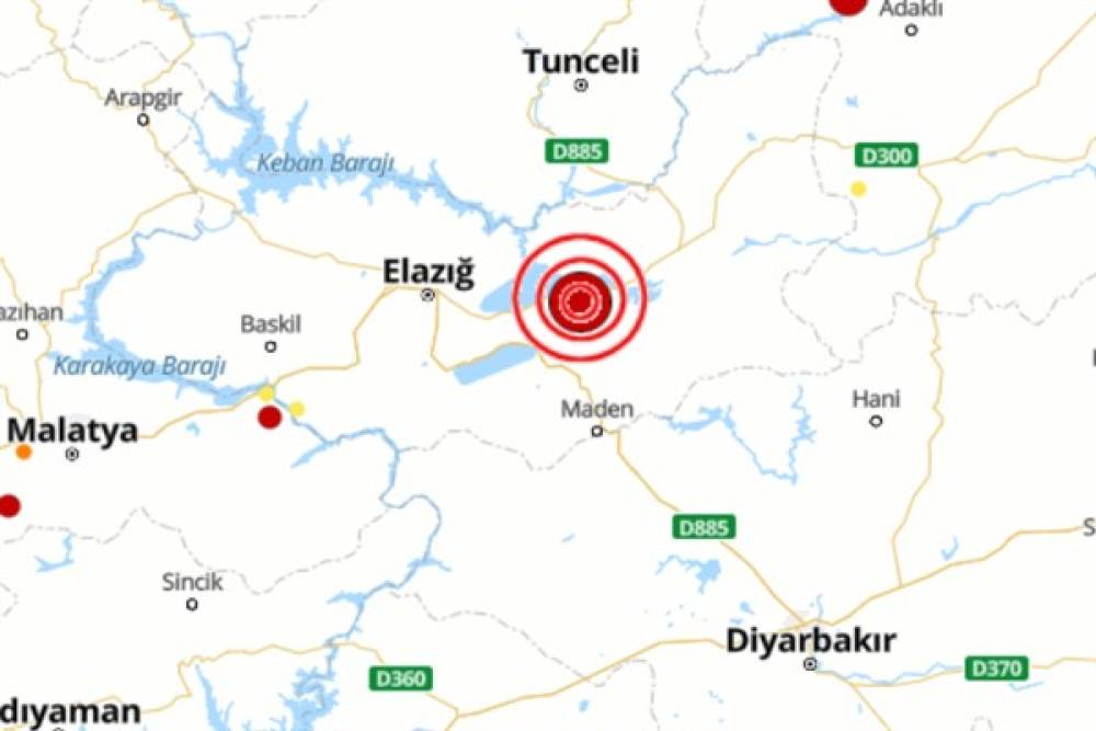 Elazığ'da deprem