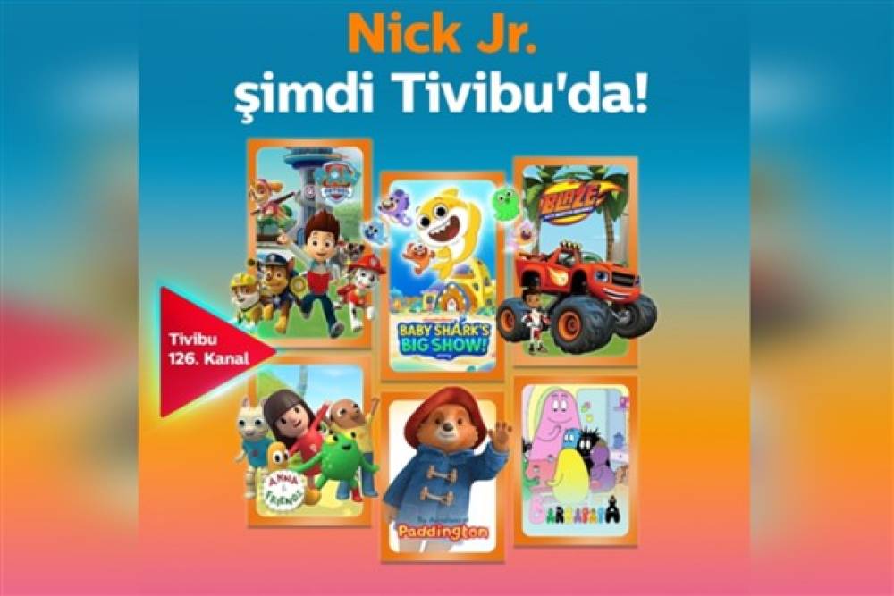 Tivibu’nun çocuklar için zengin içerik ‎dünyası Nick Jr. ile büyüyor