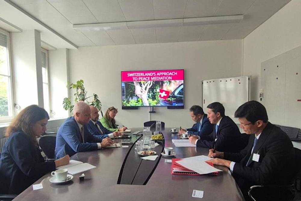 Kazakistan ve İsvi&ccedil;re, arabuluculuk ve &ouml;nleyici diplomasiyi g&ouml;r&uuml;şt&uuml;