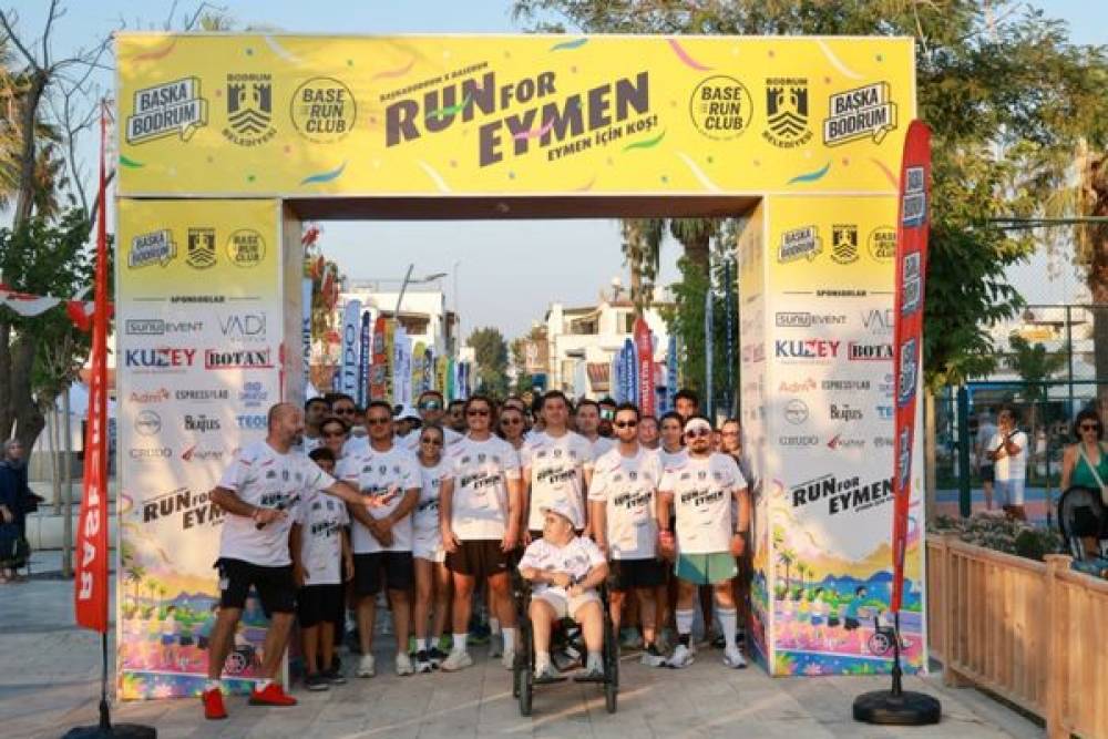 Bodrum&rsquo;da DMD hastası Eymen i&ccedil;in dayanışma koşusu