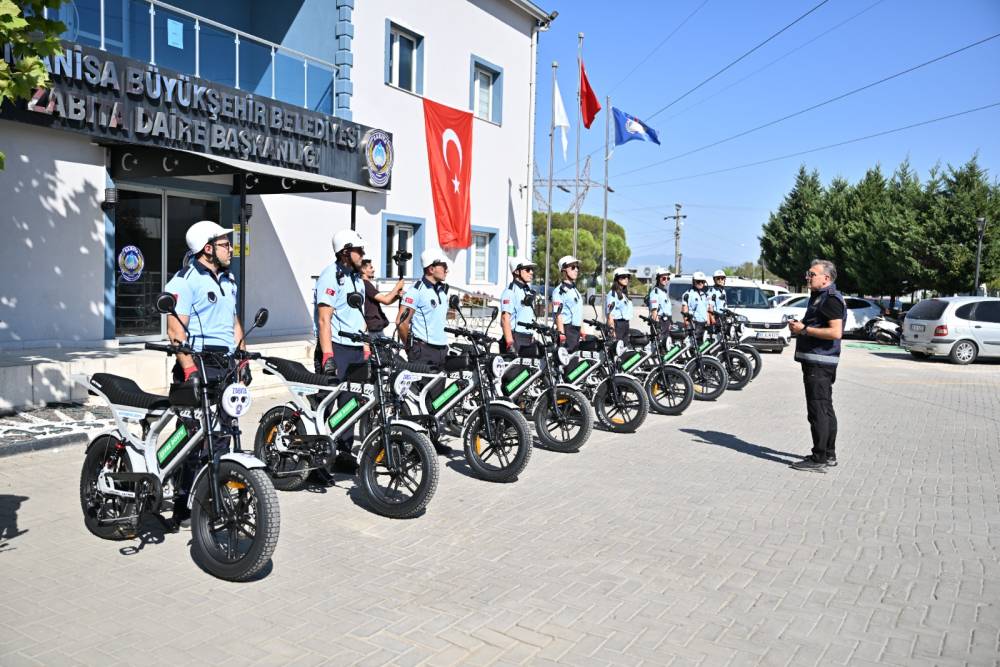 Manisa&rsquo;da bisikletli zabıta ekipleri &ccedil;evre denetimine başladı
