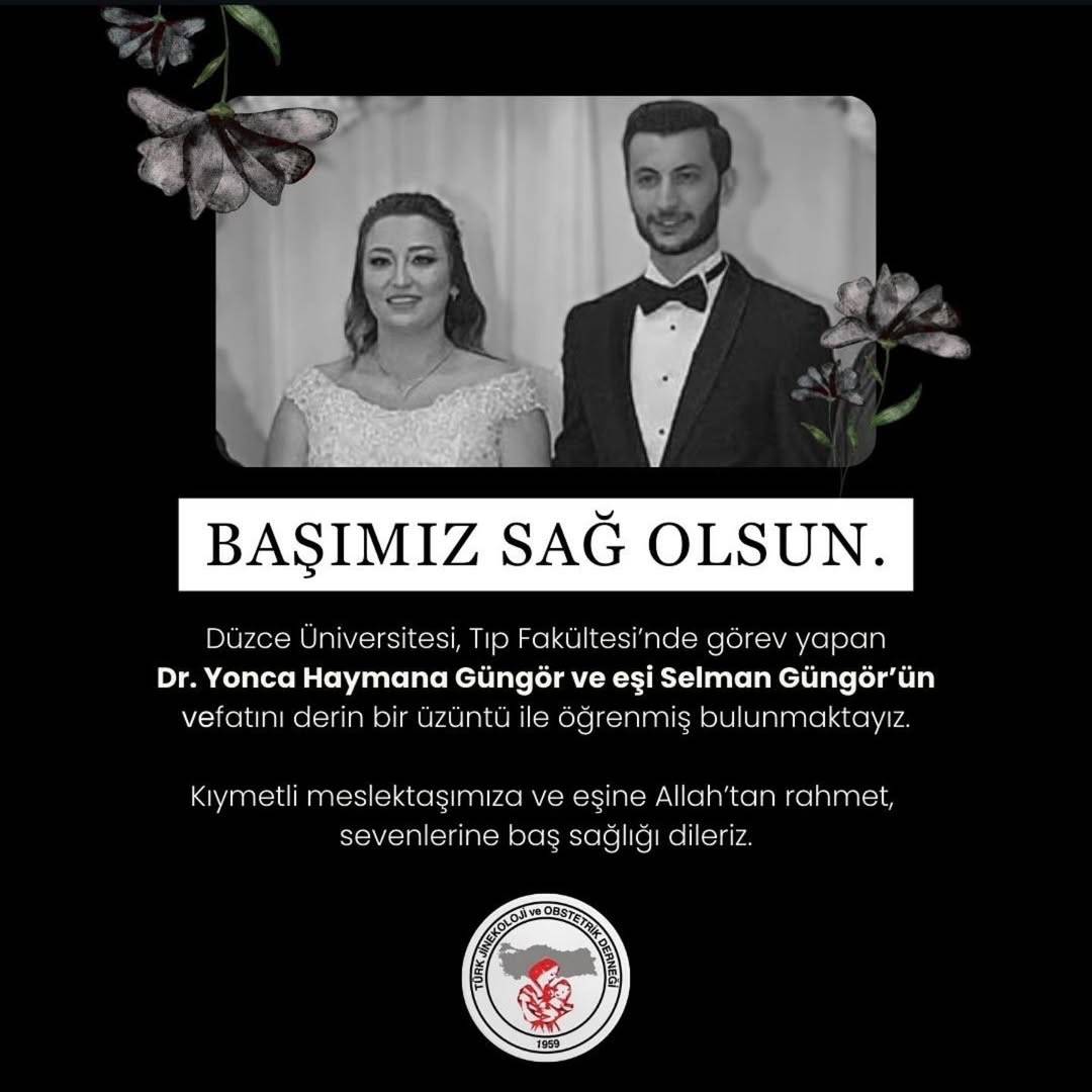 Dr. Yonca Haymana ve Eşi Selman Güngör Yaşamını Yitirdi