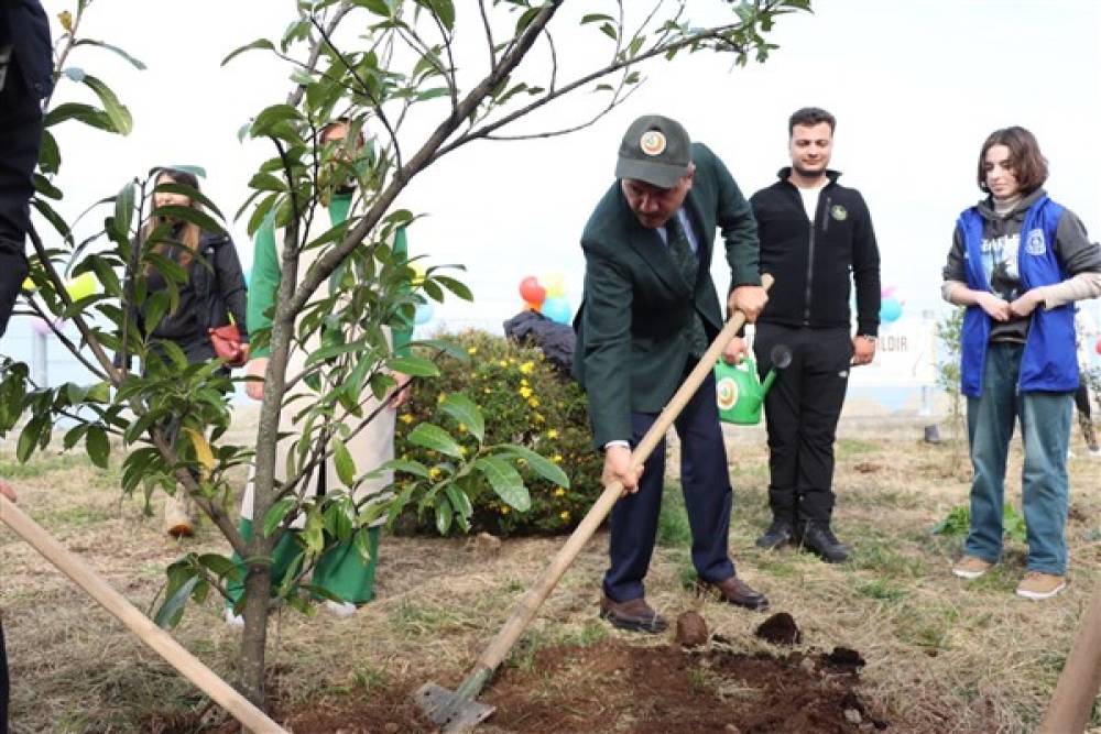 Rize Valisi Baydaş, fidan dikme etkinliğine katıldı 