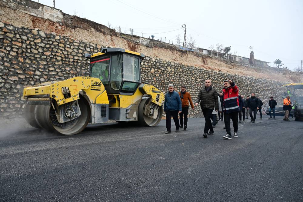 Başkan Er, Güney Kuşak yolundaki çalışmaları yerinde inceledi