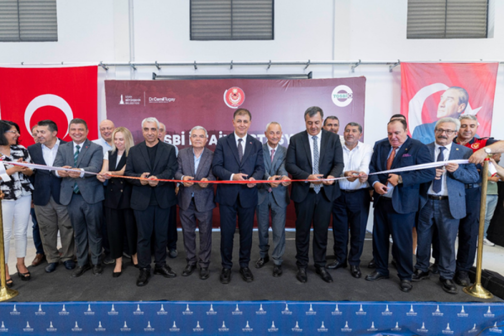 Tire TOSBİ&rsquo;ye itfaiye hizmet binası a&ccedil;ıldı