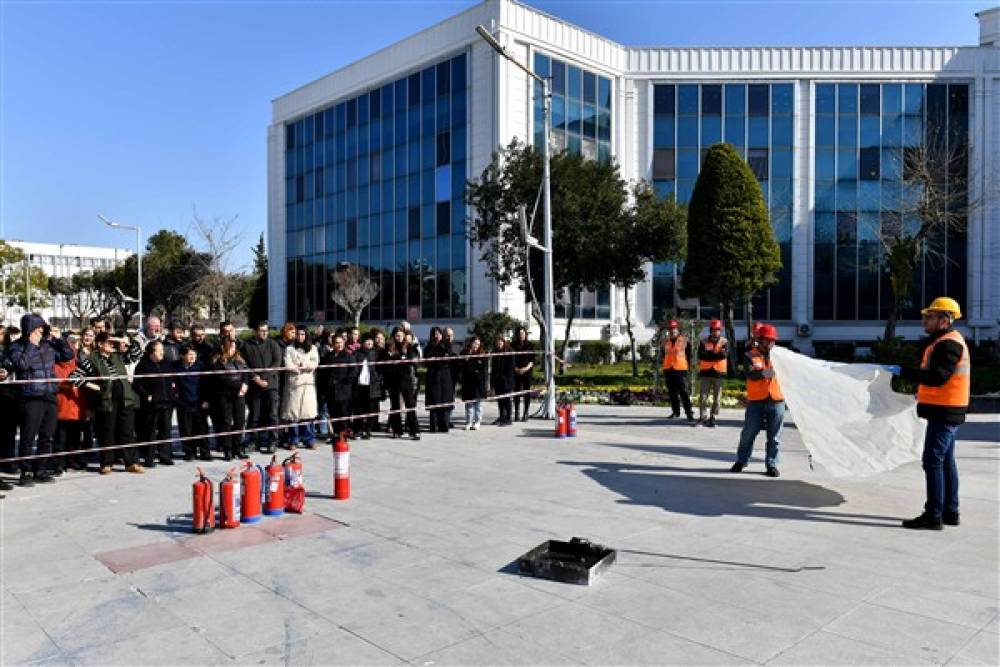 Antalya'da yangın tatbikatı gerçekleştirildi