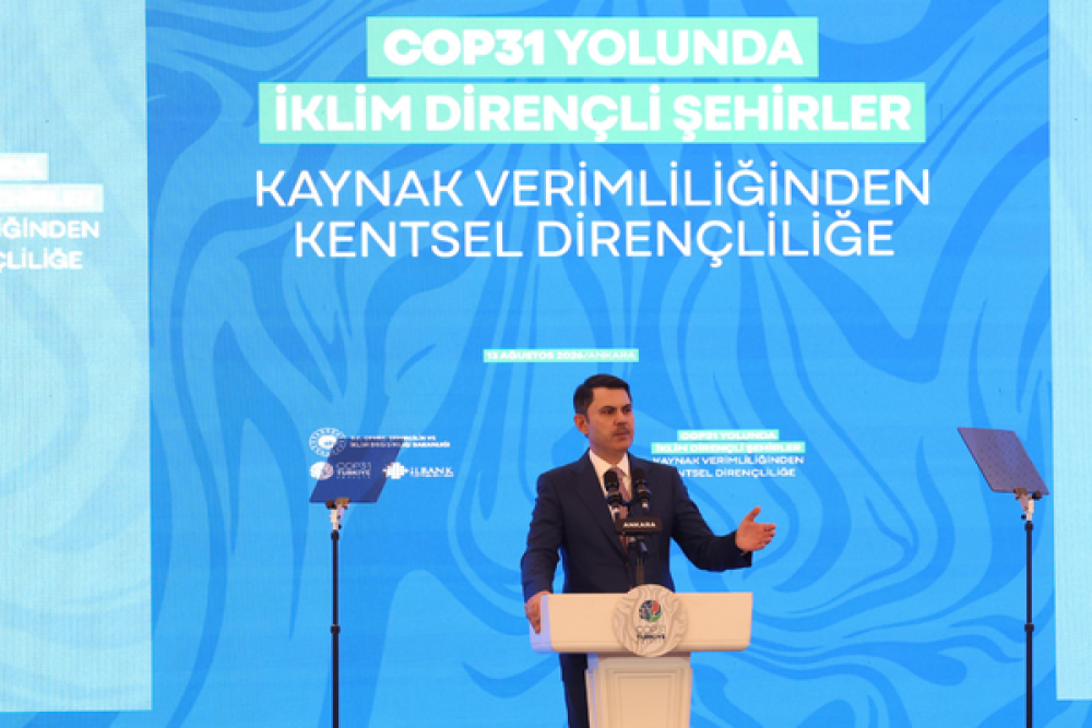 Bakan Kurum, COP31 &ouml;ncesi "İklim Diren&ccedil;li Şehirler" toplantısına katıldı