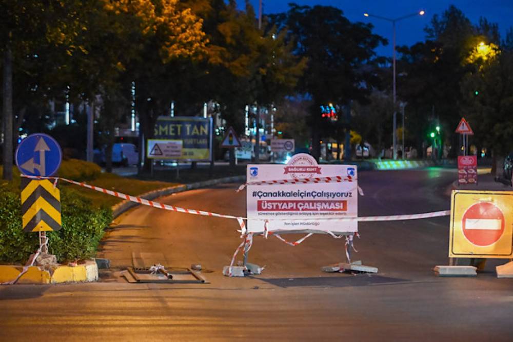 Troya Caddesi'ndeki yenileme &ccedil;alışmaları tamamlandı