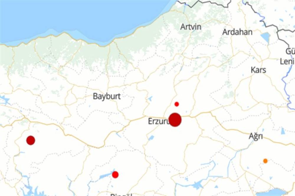 Erzurum'da deprem