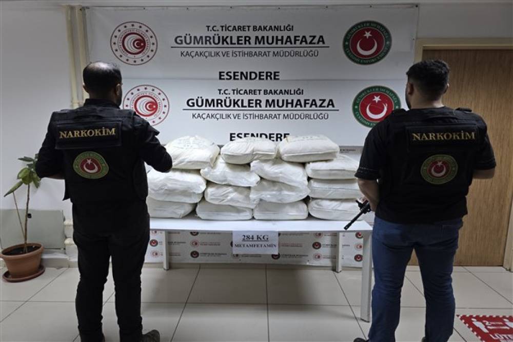 Esendere Gümrük Kapısı’nda 284 kilogram uyuşturucu madde ele geçirildi