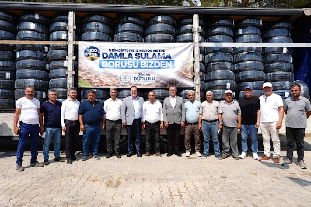 Manisa&rsquo;da 1.159 &ccedil;ift&ccedil;iye 13,2 milyon liralık damla sulama desteği