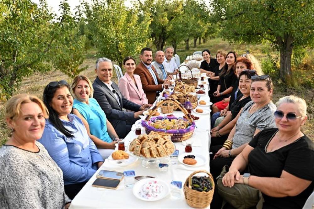 Başkan Uysal, aronya hasadına katıldı