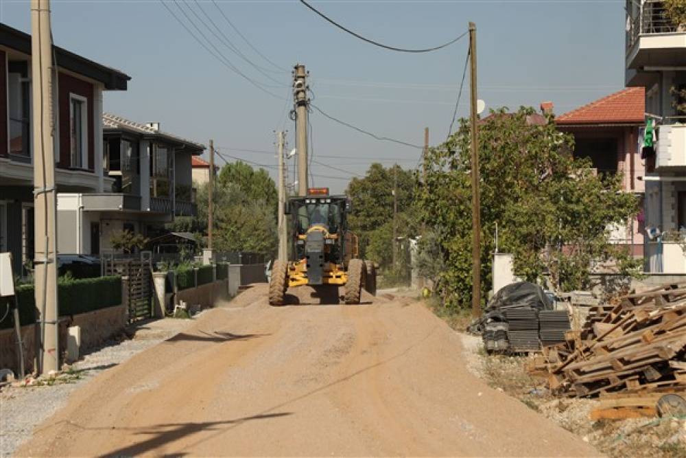 Muğla Bayır Mahallesinde yol çalışması başladı