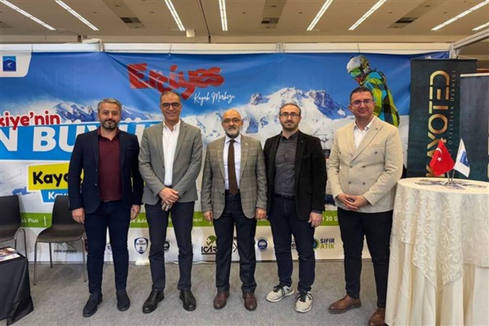 Kayseri Büyükşehir Belediyesi Erciyes A.Ş., fuarlarda kış turizm seçeneklerini tanıtıyor