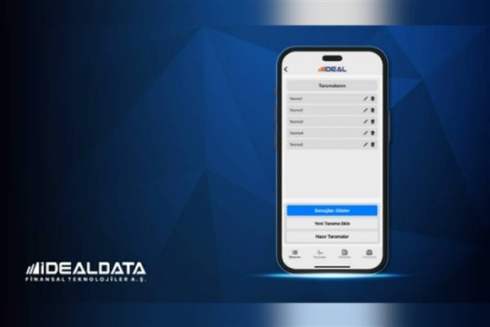 iDeal Data’dan, iDeal Mobil kullanıcılarına kolaylık sağlayacak yeni özellik: Tarama Modül