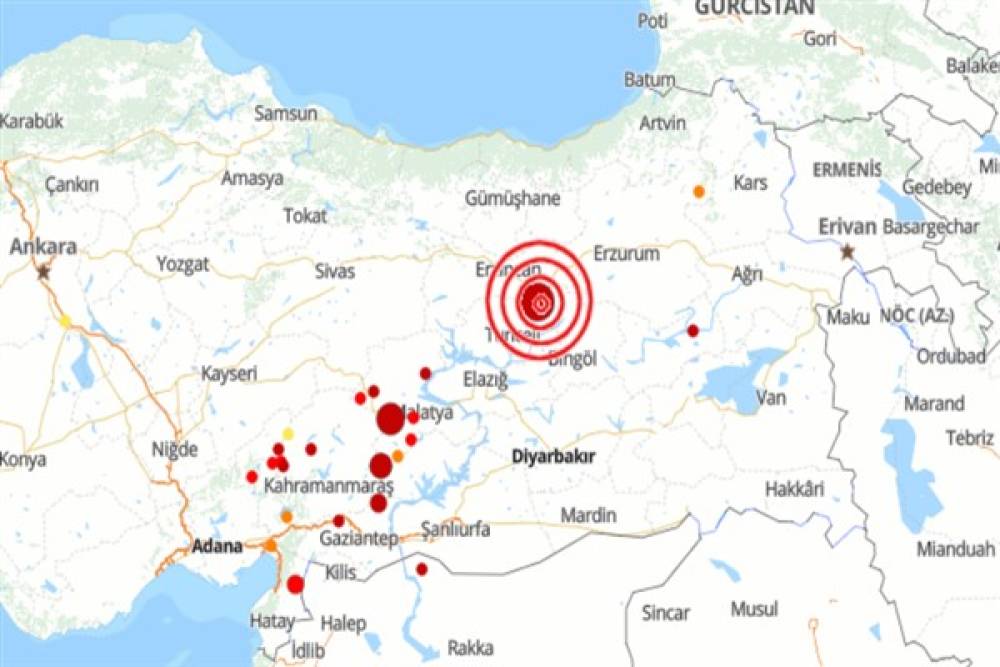 Tunceli'de deprem