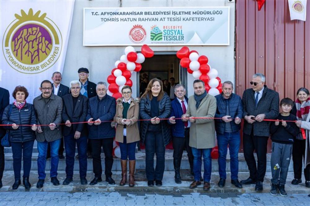 Tomris Hatun Rahvan At Tesisleri Kafeteryası'nın gerçekleşti