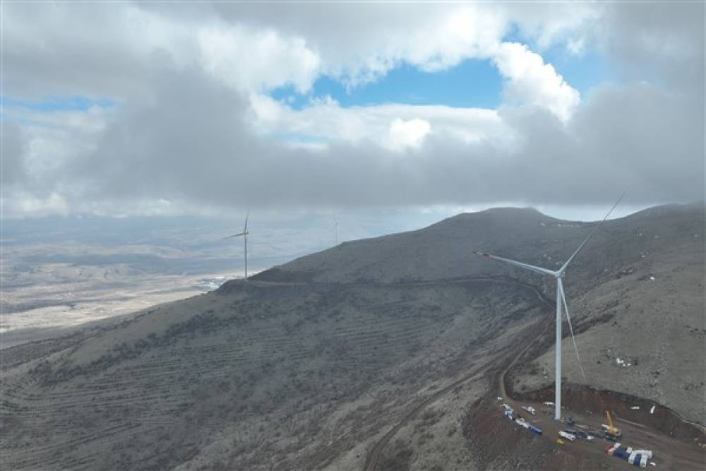 Kayseri Büyükşehir Belediyesi’nin RES yatırımında 3 türbinin mekanik montajları tamamlandı