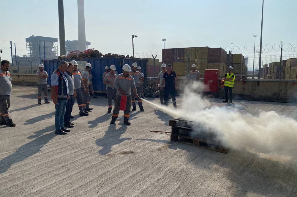 HBB itfaiyesi, yangın eğitimi ve tatbikatlarına devam ediyor