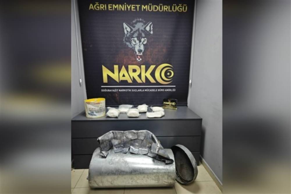 Ağrı'da 7 kilo 124 gram metamfetamin ele geçirildi