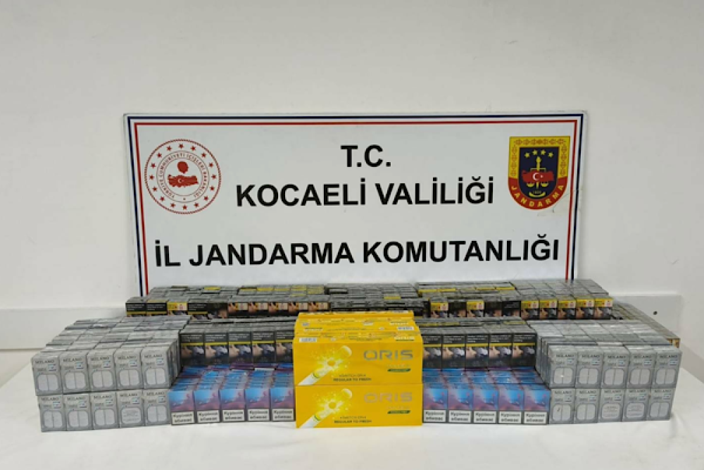 Kocaeli&rsquo;de 1530 paket ka&ccedil;ak sigara ele ge&ccedil;irildi