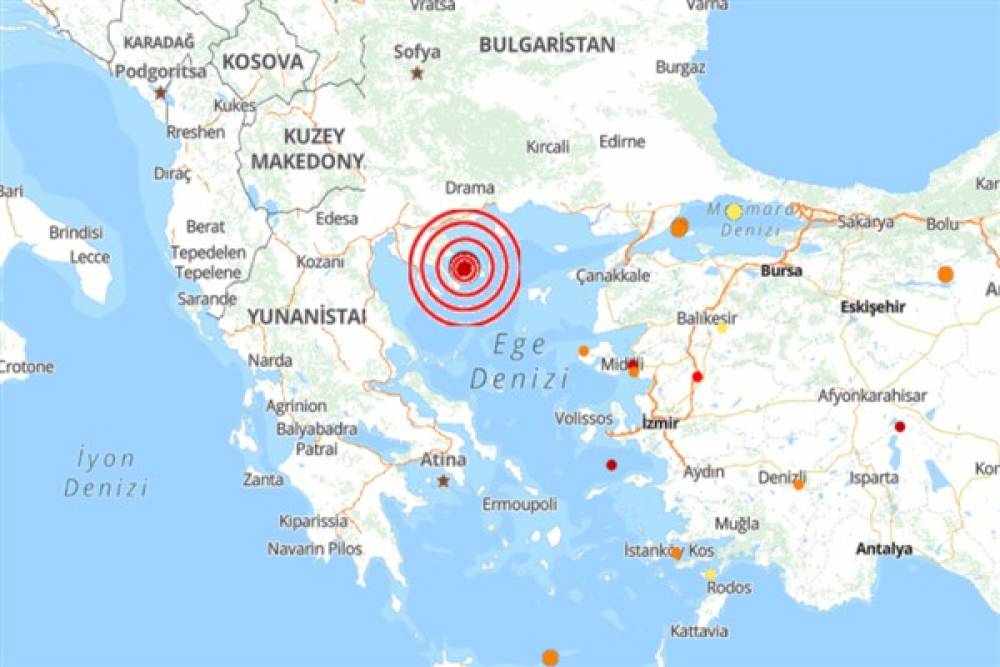 Yunanistan'da deprem