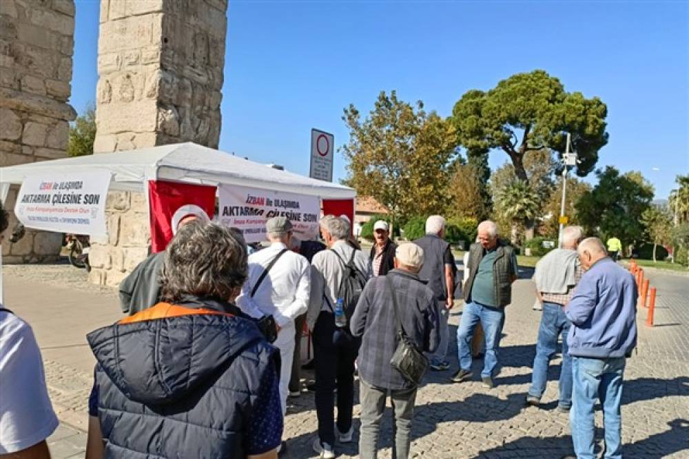 İZBAN’daki aktarmalı yolculuk uygulamasına karşı imza kampanyası 