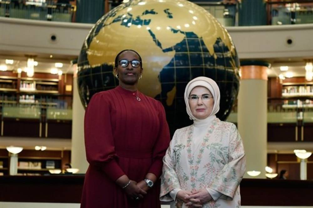 Emine Erdoğan, Ruanda Cumhurbaşkanının eşi Jeannette Kagame'yi ağırladı