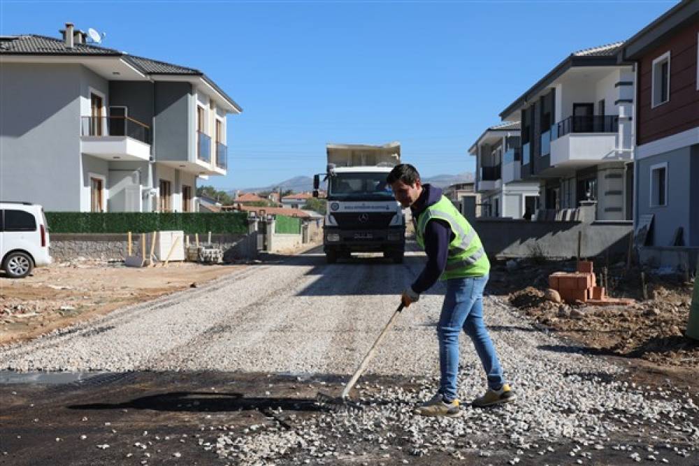 Muğla Kazım Karabekir Caddesi’nde başlayan yol çalışması tamamlandı