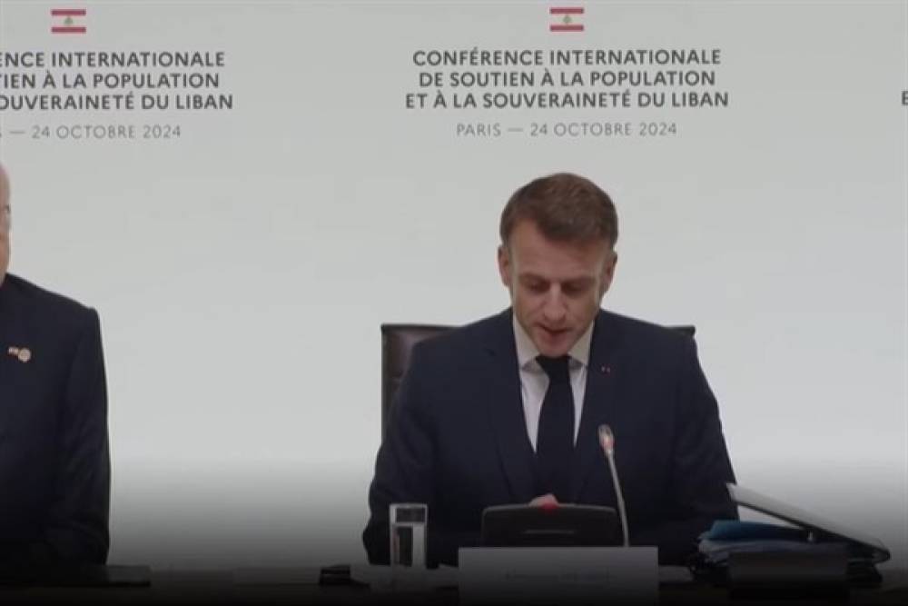 Macron, Lübnan'da ateşkese giden yolu bulmayı amaçlayan konferansı açtı