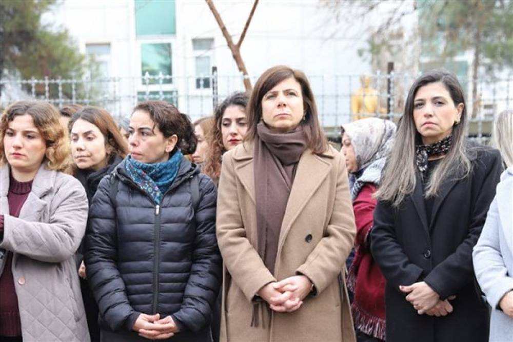 Eş Başkan Bucak, Narin Güran için düzenlenen açıklamaya katıldı