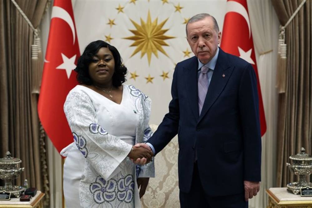 Cumhurbaşkanı Erdoğan, Sierra Leone Büyükelçisi Francess Anderson’u kabul etti