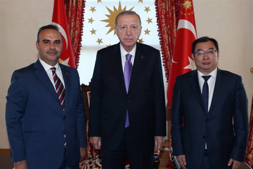 Cumhurbaşkanı Erdoğan, Chery International Başkanı Guibing'i kabul etti