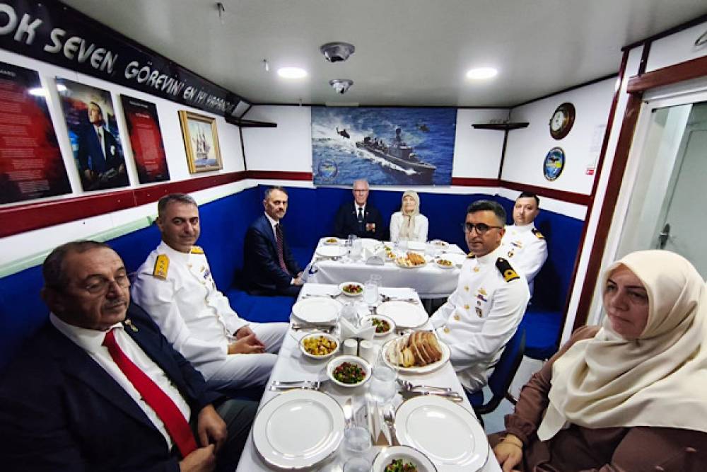 Kocaeli&rsquo;de şehit aileleri ve gaziler TCG Doğan Gemisi&rsquo;nde ağırlandı