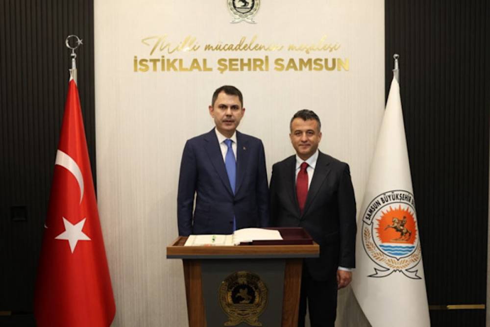 Başkan Doğan, Bakan Kurum&rsquo;u makamında ağırladı