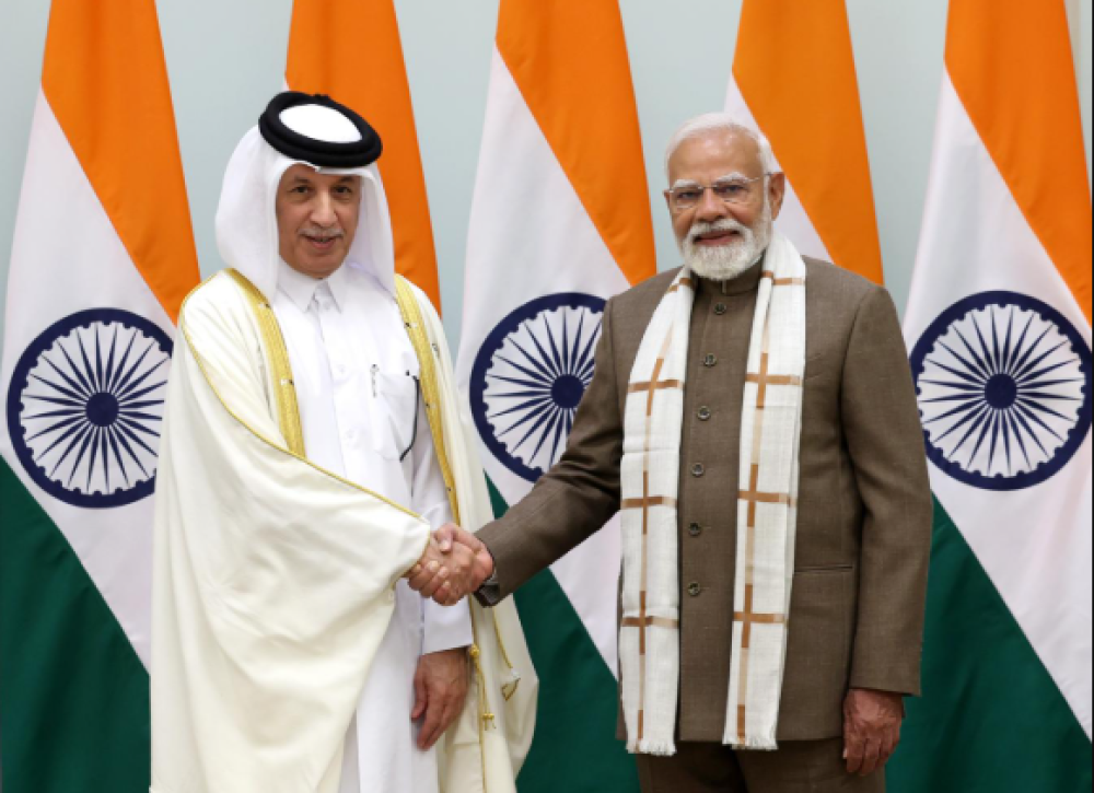 Al Muraikhi, Hindistan Başbakanı Modi ile g&ouml;r&uuml;şt&uuml;