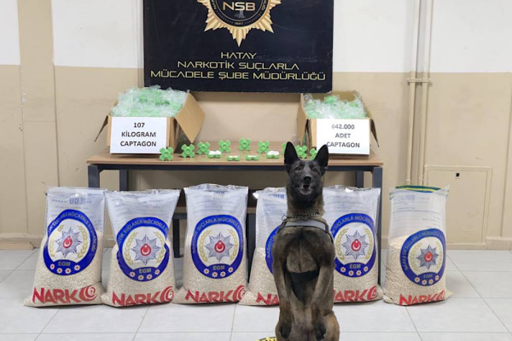 Hatay&rsquo;da 107 kilogram Captagon ele ge&ccedil;irildi