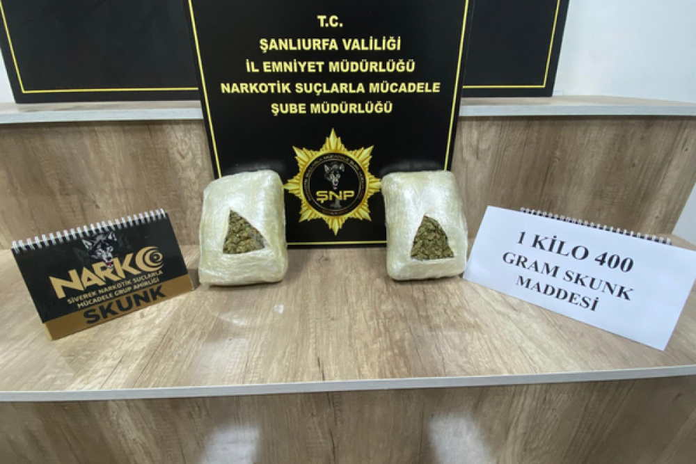 Şanlıurfa&rsquo;da uyuşturucu operasyonunda 2 ş&uuml;pheli tutuklandı